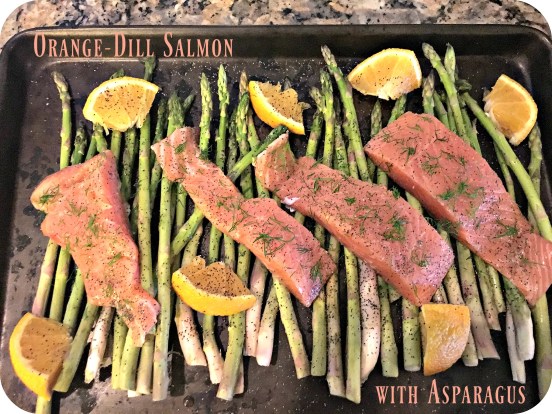 Orange Dill Salmon with Asparagus