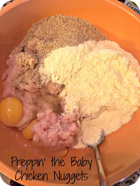 Preppin the Baby Chicken Nuggets