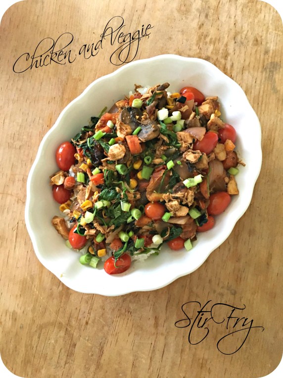 Chicken and Veggie Stir Fry Done