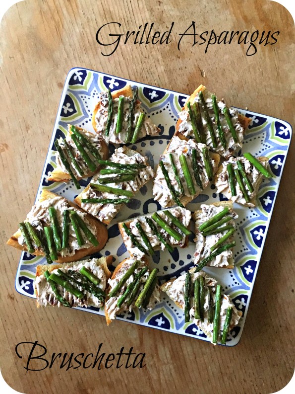 Grilled Asparagus Bruschetta