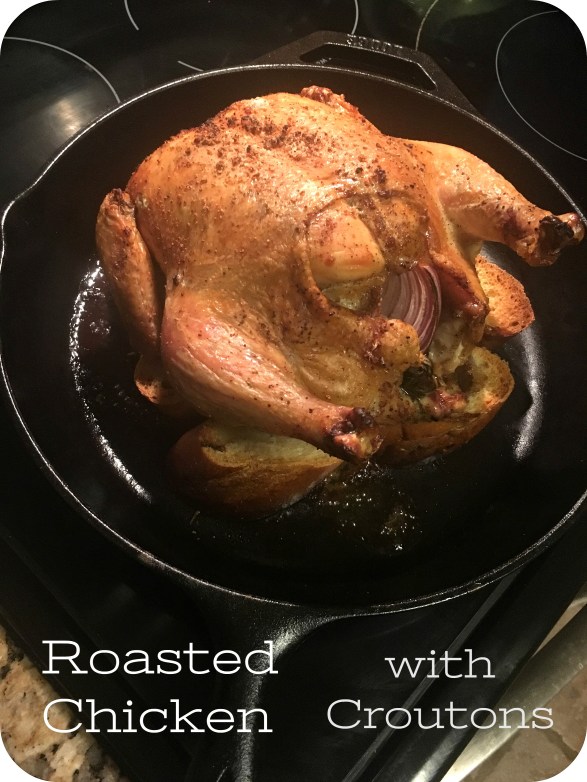 Roasted Chicken with Croutons