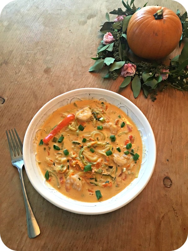 Shrimp Noodle Thai Curry Bowl
