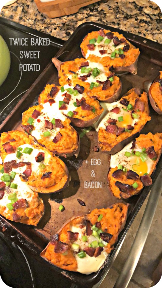 Twice Baked Breakfast Sweet Potato
